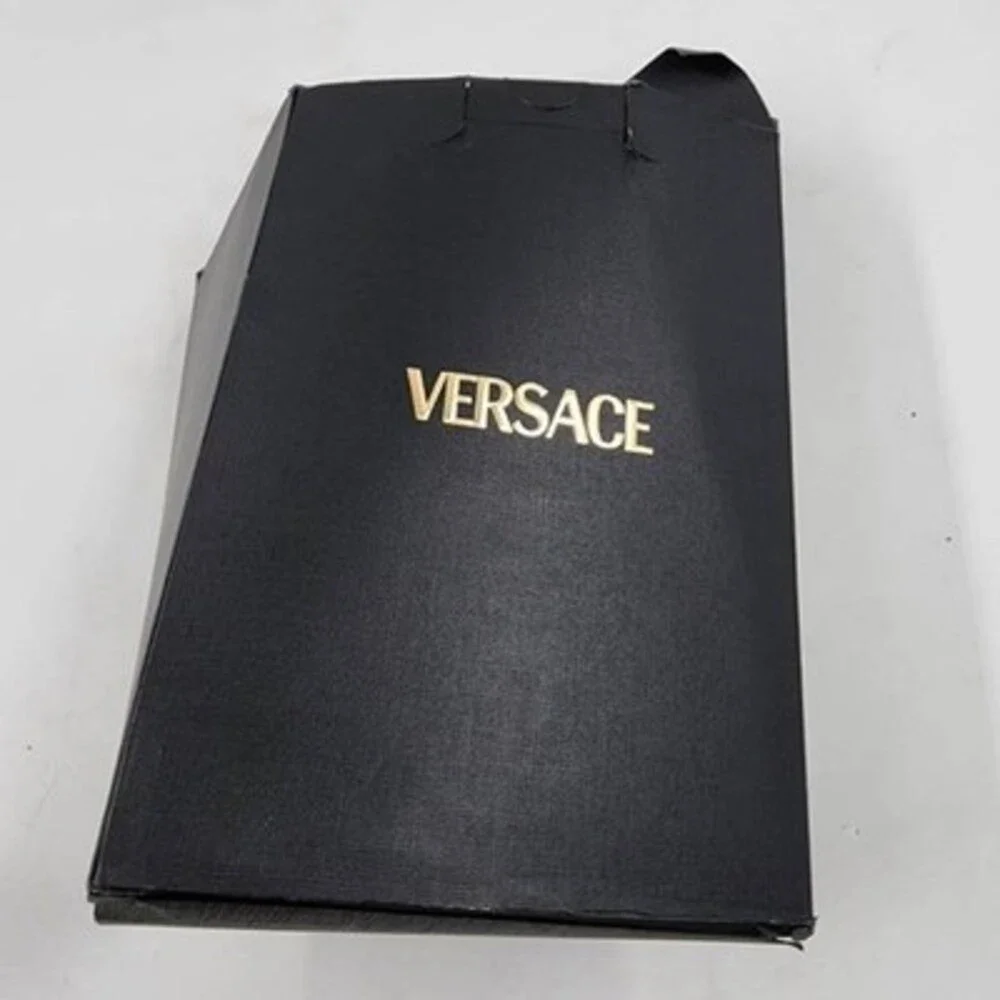 Versace Cotton Blend Tees Men's 4 Black/White Short Sleeve Pullover - Pack of 2